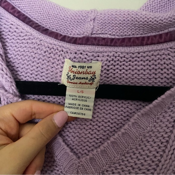 vintage y2k knit hoodie - Picture 5 of 5